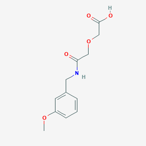 molecular formula C12H15NO5 B276961 {2-[(3-Methoxybenzyl)amino]-2-oxoethoxy}acetic acid 