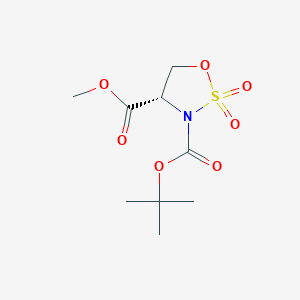 3-tert-butyl 4-methyl (4S)-2,2-dioxo-1,2lambda6,3-oxathiazolidine-3,4-dicarboxylate