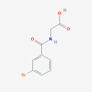 2-[(3-Bromobenzoyl)amino]acetic acid