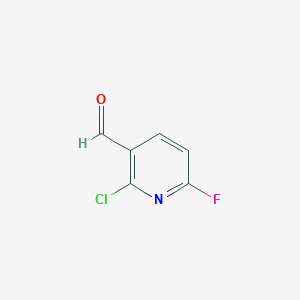 molecular formula C6H3ClFNO B2769646 2-Chloro-6-fluoronicotinaldehyde CAS No. 1227563-22-5