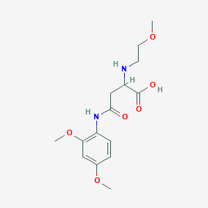 4-((2,4-Dimethoxyphenyl)amino)-2-((2-methoxyethyl)amino)-4-oxobutanoic acid