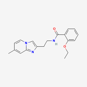 molecular formula C19H21N3O2 B2769654 2-ethoxy-N-(2-(7-methylimidazo[1,2-a]pyridin-2-yl)ethyl)benzamide CAS No. 868977-96-2