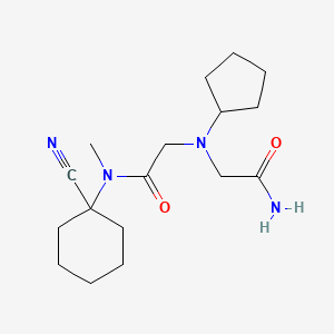 2-[(carbamoylmethyl)(cyclopentyl)amino]-N-(1-cyanocyclohexyl)-N-methylacetamide