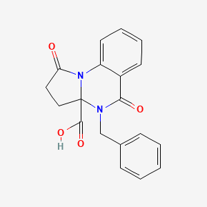 4-benzyl-1,5-dioxo-2,3,4,5-tetrahydropyrrolo[1,2-a]quinazoline-3a(1H)-carboxylic acid