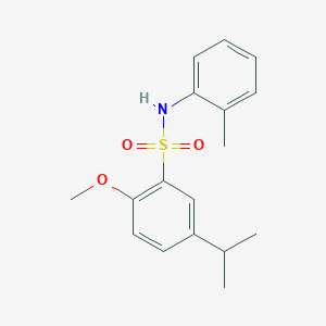 2-Methoxy-N-(2-methylphenyl)-5-propan-2-ylbenzenesulfonamide