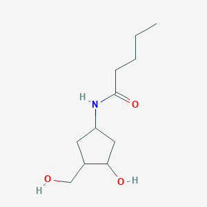 N-(3-hydroxy-4-(hydroxymethyl)cyclopentyl)pentanamide
