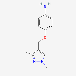 4-((1,3-Dimethyl-1H-pyrazol-4-yl)methoxy)aniline