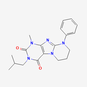 1-methyl-3-(2-methylpropyl)-9-phenyl-7,8-dihydro-6H-purino[7,8-a]pyrimidine-2,4-dione