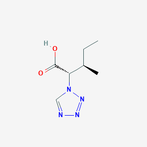 molecular formula C7H12N4O2 B2769681 (2S)-3-甲基-2-(1H-四氮唑-1-基)戊酸 CAS No. 1218433-67-0