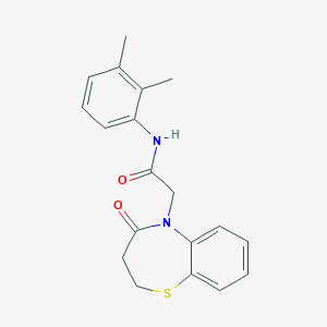 N-(2,3-dimethylphenyl)-2-(4-oxo-2,3-dihydro-1,5-benzothiazepin-5-yl)acetamide