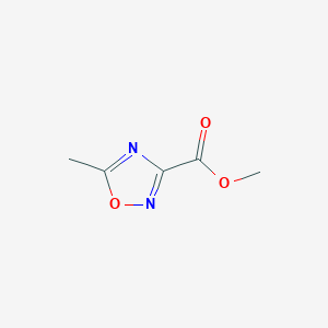 molecular formula C5H6N2O3 B027697 Methyl 5-methyl-1,2,4-oxadiazole-3-carboxylate CAS No. 19703-94-7