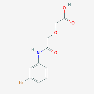 molecular formula C10H10BrNO4 B276970 {2-[(3-Bromophenyl)amino]-2-oxoethoxy}acetic acid 