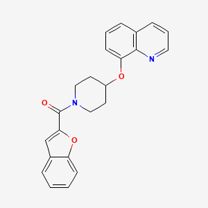 Benzofuran-2-yl(4-(quinolin-8-yloxy)piperidin-1-yl)methanone