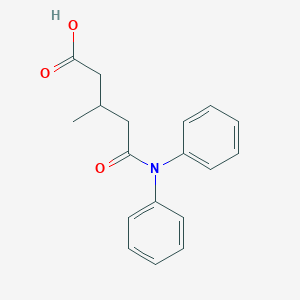 molecular formula C18H19NO3 B276973 5-(Diphenylamino)-3-methyl-5-oxopentanoic acid 