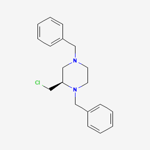 molecular formula C19H23ClN2 B2769731 (R)-1,4-二苯甲基-2-(氯甲基)哌嗪 CAS No. 2225787-91-5