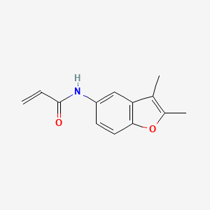 molecular formula C13H13NO2 B2769766 N-(2,3-Dimethyl-1-benzofuran-5-yl)prop-2-enamide CAS No. 2196015-31-1