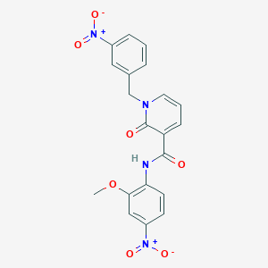 N-(2-methoxy-4-nitrophenyl)-1-(3-nitrobenzyl)-2-oxo-1,2-dihydropyridine-3-carboxamide