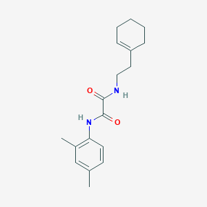 molecular formula C18H24N2O2 B2769776 N-[2-(环己烯-1-基)乙基]-N'-(2,4-二甲基苯基)甲酰胺 CAS No. 693269-85-1