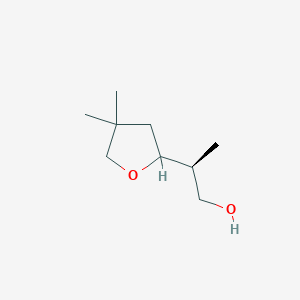 molecular formula C9H18O2 B2769786 (2S)-2-(4,4-Dimethyloxolan-2-yl)propan-1-ol CAS No. 2248215-43-0