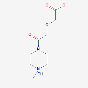 molecular formula C9H16N2O4 B276979 2-[2-(4-Methylpiperazin-4-ium-1-yl)-2-oxoethoxy]acetate 
