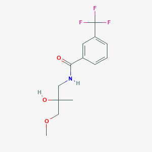 molecular formula C13H16F3NO3 B2769795 N-(2-羟基-3-甲氧基-2-甲基丙基)-3-(三氟甲基)苯甲酰胺 CAS No. 1334376-52-1