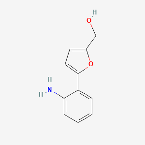 molecular formula C11H11NO2 B2769822 [5-(2-Aminophenyl)furan-2-yl]methanol CAS No. 886494-68-4
