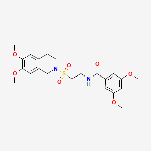 N-(2-((6,7-dimethoxy-3,4-dihydroisoquinolin-2(1H)-yl)sulfonyl)ethyl)-3,5-dimethoxybenzamide