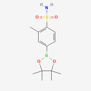 molecular formula C13H20BNO4S B2769849 2-Methyl-4-(4,4,5,5-tetramethyl-1,3,2-dioxaborolan-2-yl)benzenesulfonamide CAS No. 1430628-65-1