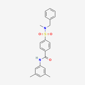 molecular formula C23H24N2O3S B2769881 4-[苄基(甲基)磺酰氨基]-N-(3,5-二甲基苯基)苯甲酰胺 CAS No. 683764-89-8