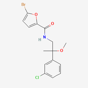molecular formula C15H15BrClNO3 B2769883 5-bromo-N-(2-(3-chlorophenyl)-2-methoxypropyl)furan-2-carboxamide CAS No. 1795196-67-6
