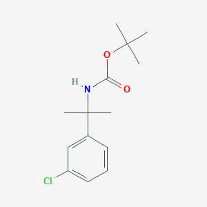 molecular formula C14H20ClNO2 B2769886 tert-Butyl N-[2-(3-chlorophenyl)propan-2-yl]carbamate CAS No. 1332765-58-8