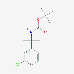 molecular formula C14H20ClNO2 B2769886 叔丁基-N-[2-(3-氯苯基)丙基]氨基甲酸叔丁酯 CAS No. 1332765-58-8