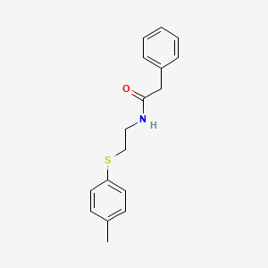 molecular formula C17H19NOS B2769887 N-{2-[(4-methylphenyl)sulfanyl]ethyl}-2-phenylacetamide CAS No. 431075-86-4