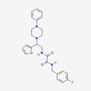 N1-(4-fluorobenzyl)-N2-(2-(furan-2-yl)-2-(4-phenylpiperazin-1-yl)ethyl)oxalamide