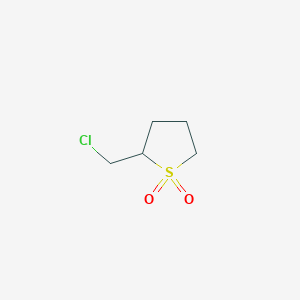 molecular formula C5H9ClO2S B2769912 2-(Chloromethyl)tetrahydrothiophene 1,1-dioxide CAS No. 58474-58-1