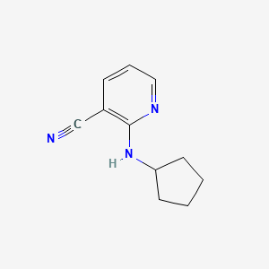 molecular formula C11H13N3 B2769916 2-(环戊基氨基)烟酸腈 CAS No. 945347-52-4