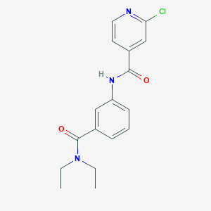 molecular formula C17H18ClN3O2 B2769929 2-chloro-N-[3-(diethylcarbamoyl)phenyl]pyridine-4-carboxamide CAS No. 1110960-76-3