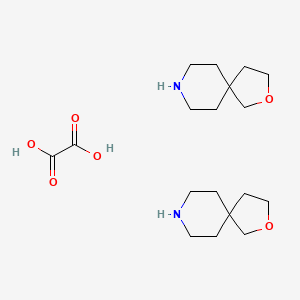 molecular formula C18H32N2O6 B2769937 2-氧代-8-氮杂螺[4.5]癸烷盐酸盐 CAS No. 1951444-83-9