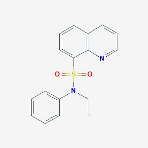 molecular formula C17H16N2O2S B276994 N-ethyl-N-phenyl-8-quinolinesulfonamide 