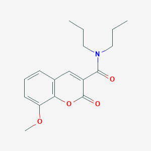 molecular formula C17H21NO4 B2769944 8-甲氧基-2-氧代-N,N-二丙基香豆素-3-甲酰胺 CAS No. 433688-11-0