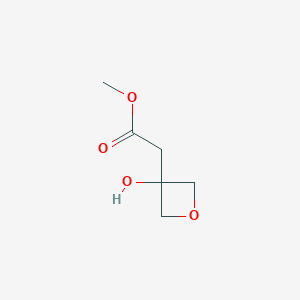 molecular formula C6H10O4 B2769955 甲基-2-(3-羟基氧杂环戊烷-3-基)乙酸酯 CAS No. 2091517-94-9