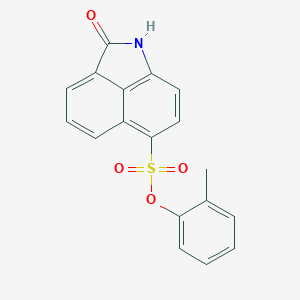 molecular formula C18H13NO4S B276996 2-Methylphenyl 2-oxo-1,2-dihydrobenzo[cd]indole-6-sulfonate 