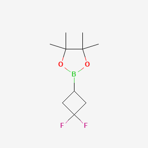 molecular formula C10H17BF2O2 B2769977 2-(3,3-Difluorocyclobutyl)-4,4,5,5-tetramethyl-1,3,2-dioxaborolane CAS No. 2243345-24-4