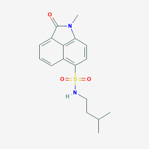 molecular formula C17H20N2O3S B276998 N-isopentyl-1-methyl-2-oxo-1,2-dihydrobenzo[cd]indole-6-sulfonamide 