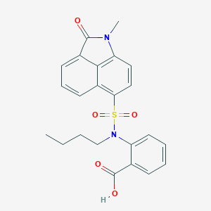 2-{Butyl[(1-methyl-2-oxo-1,2-dihydrobenzo[cd]indol-6-yl)sulfonyl]amino}benzoic acid