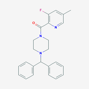 1-(Diphenylmethyl)-4-(3-fluoro-5-methylpyridine-2-carbonyl)piperazine