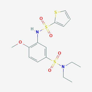 N-[5-(diethylsulfamoyl)-2-methoxyphenyl]thiophene-2-sulfonamide