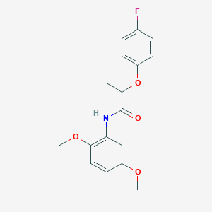 molecular formula C17H18FNO4 B2770062 N-(2,5-dimethoxyphenyl)-2-(4-fluorophenoxy)propanamide CAS No. 617695-97-3