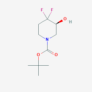 tert-butyl (3S)-4,4-difluoro-3-hydroxypiperidine-1-carboxylate