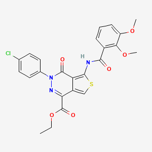 Ethyl 3-(4-chlorophenyl)-5-(2,3-dimethoxybenzamido)-4-oxo-3,4-dihydrothieno[3,4-d]pyridazine-1-carboxylate